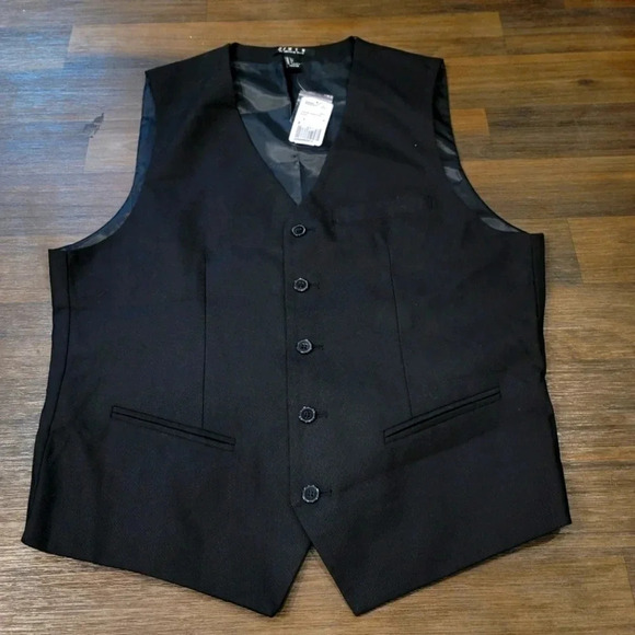 NWT 21 Men Men's Career Jacket Vest Size L Black S - Picture 2 of 7